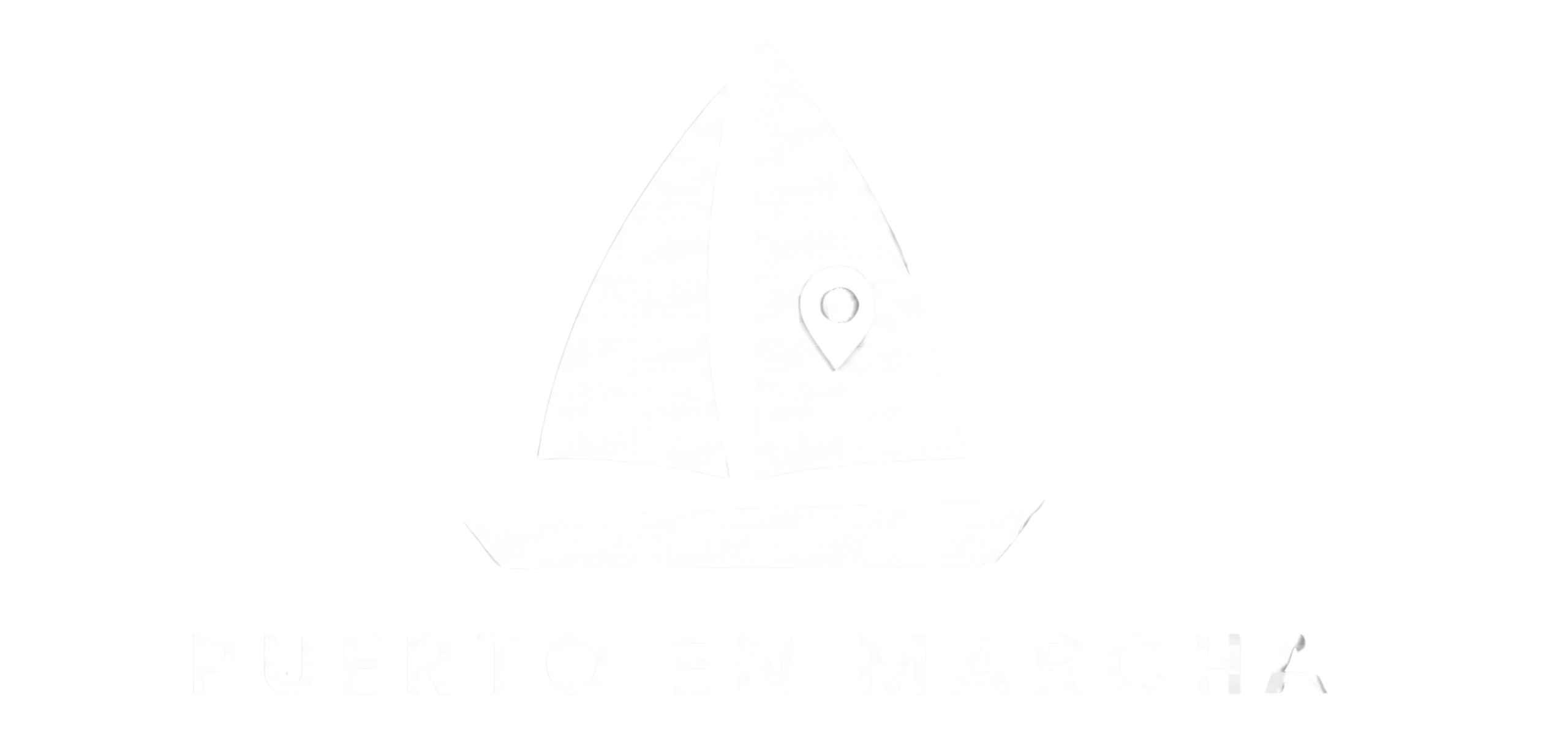 logo blanco puerto en marcha puerto del rosario comercio inteligente fuerteventura