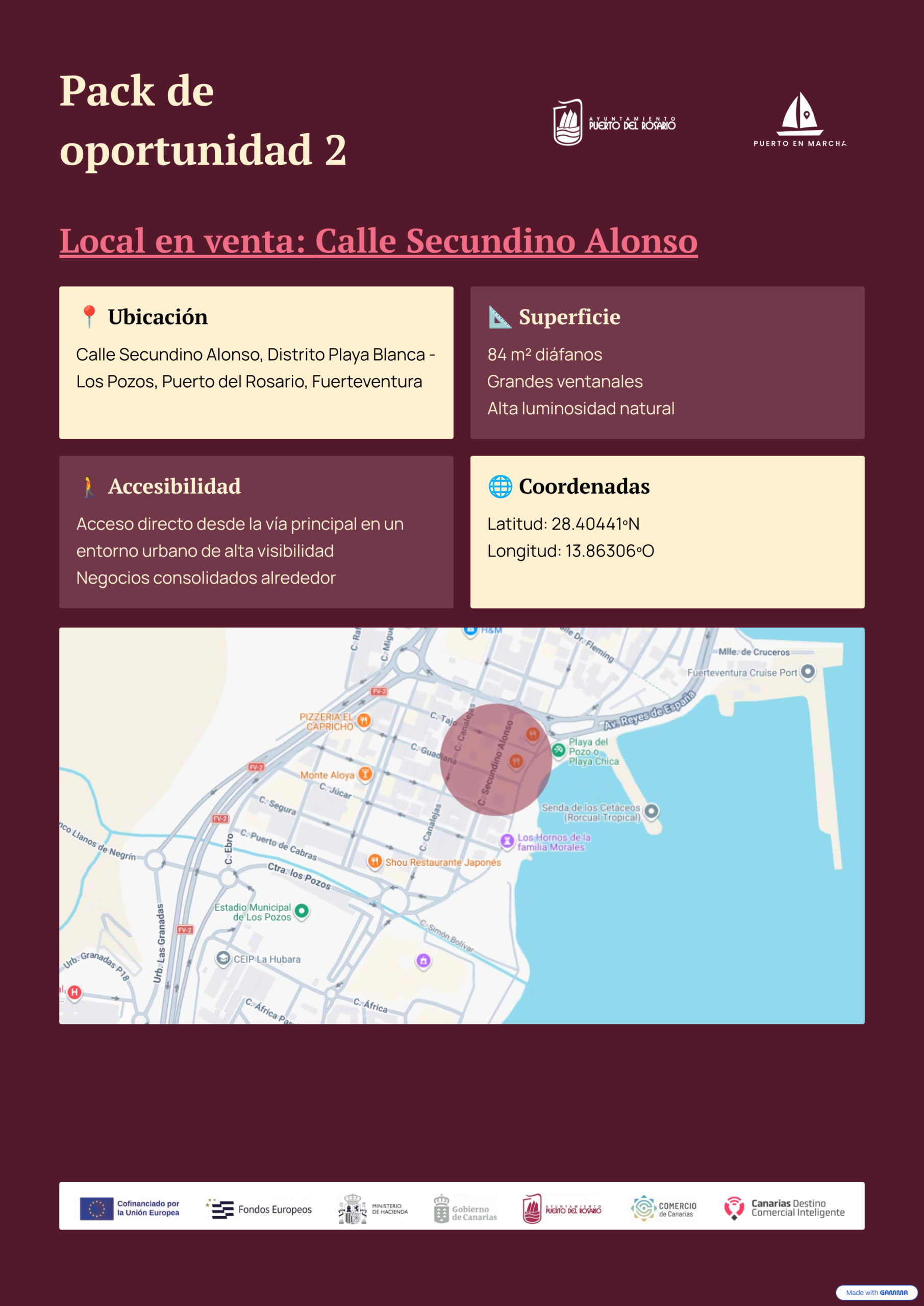 Portada del Pack de Oportunidad 2 para centro de uñas con local en venta en la Calle Secundino Alonso, Puerto del Rosario
