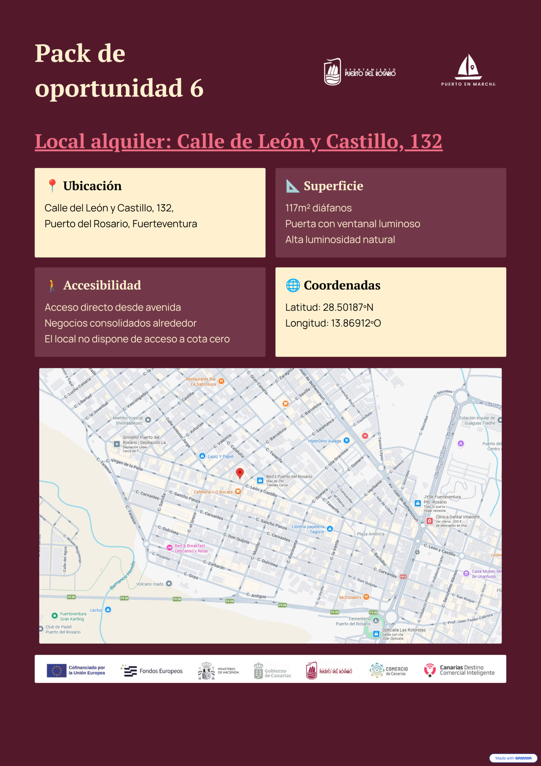 Portada del Pack de Oportunidad 6 para tienda de textil hogar de alta gama con local en alquiler en la Calle de León y Castillo 132, Puerto del Rosario