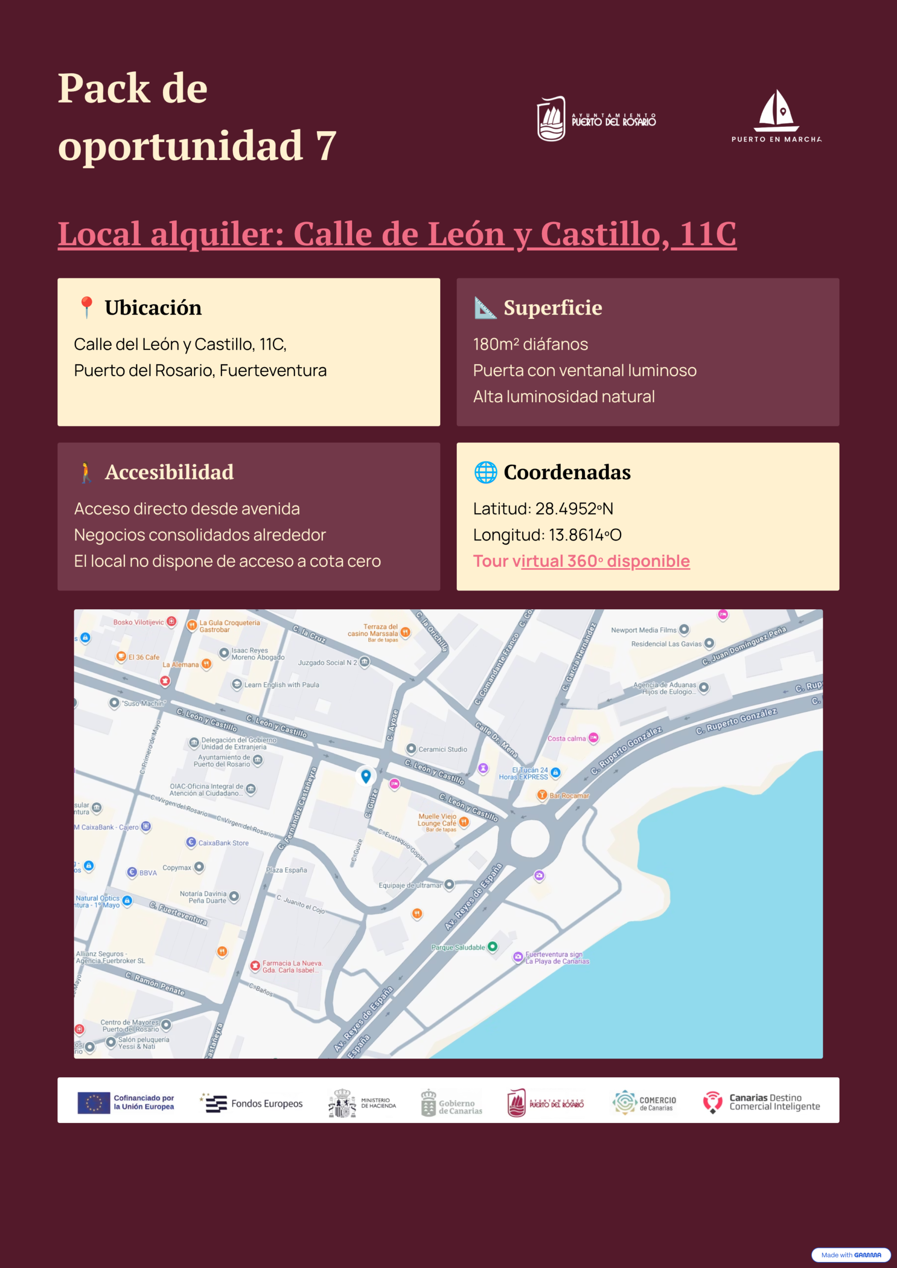 Portada del Pack de Oportunidad 7 para despacho de abogados, asesoría fiscal y mediación en la Calle de León y Castillo 11C, Puerto del Rosario