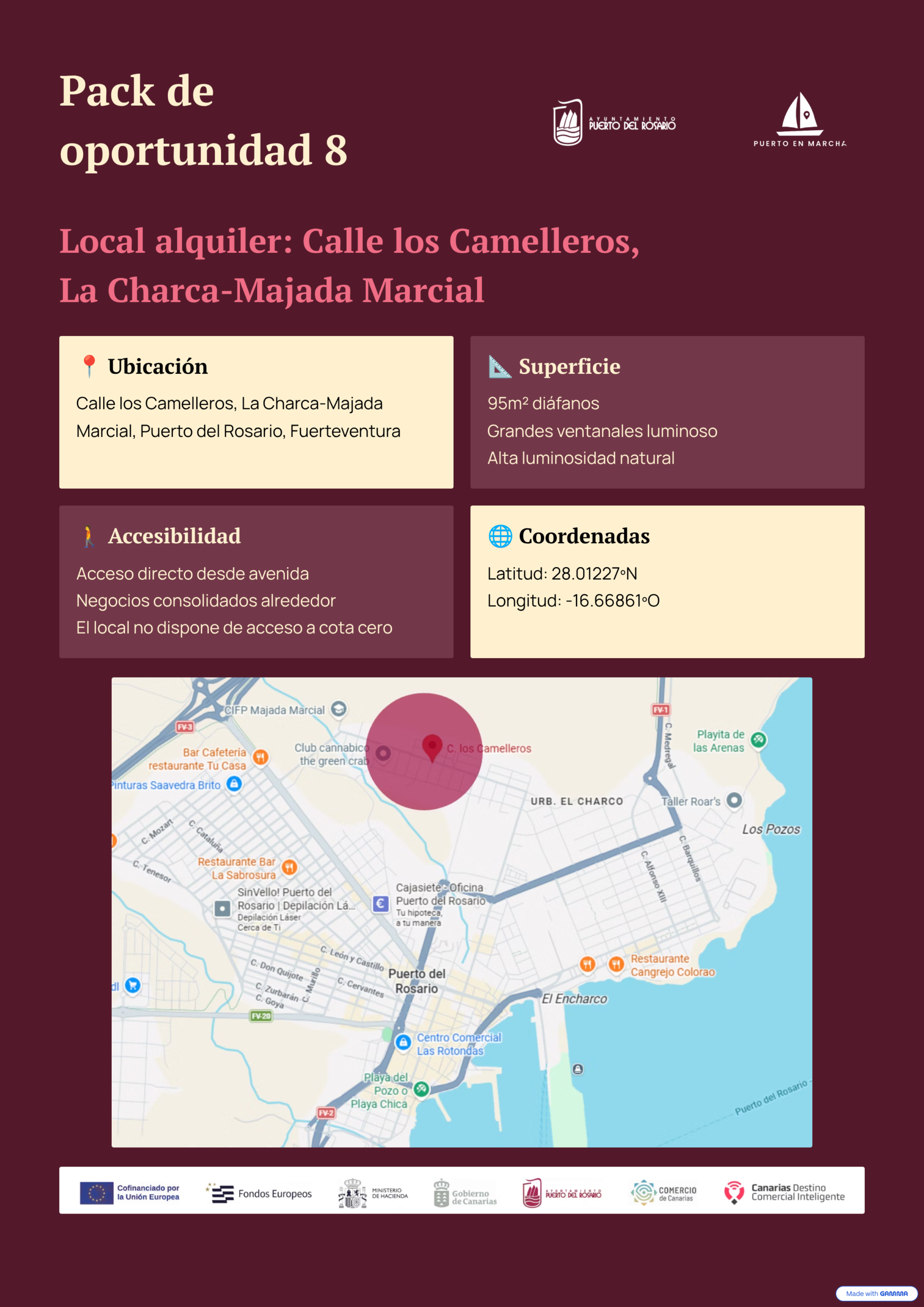 Portada del Pack de Oportunidad 8 para tienda de mascotas y peluquería canina con local en alquiler en la Calle los Camelleros, Puerto del Rosario